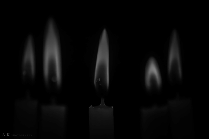 "look how that one candle can defy and define the darkness"