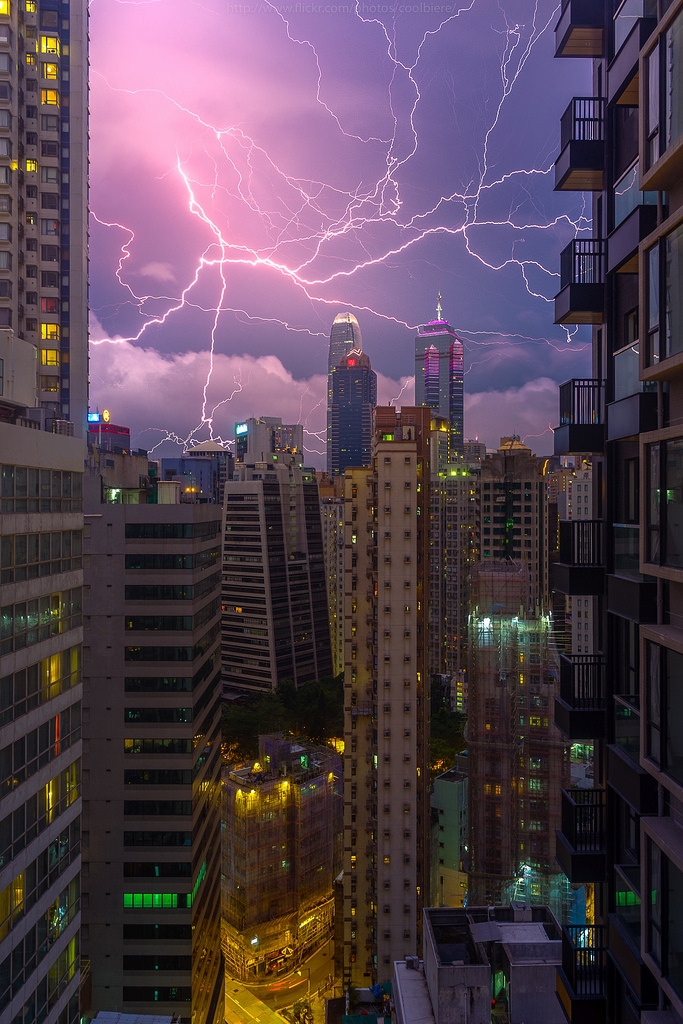 Flash of lightning