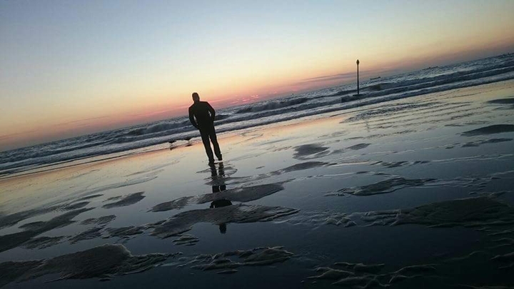 Seashore walking