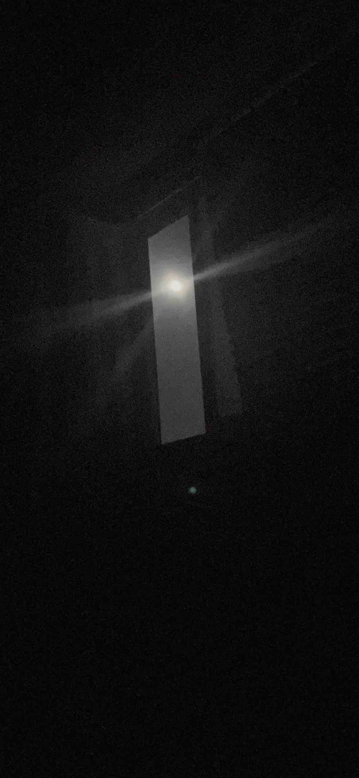 Somehow the light came to my eyes