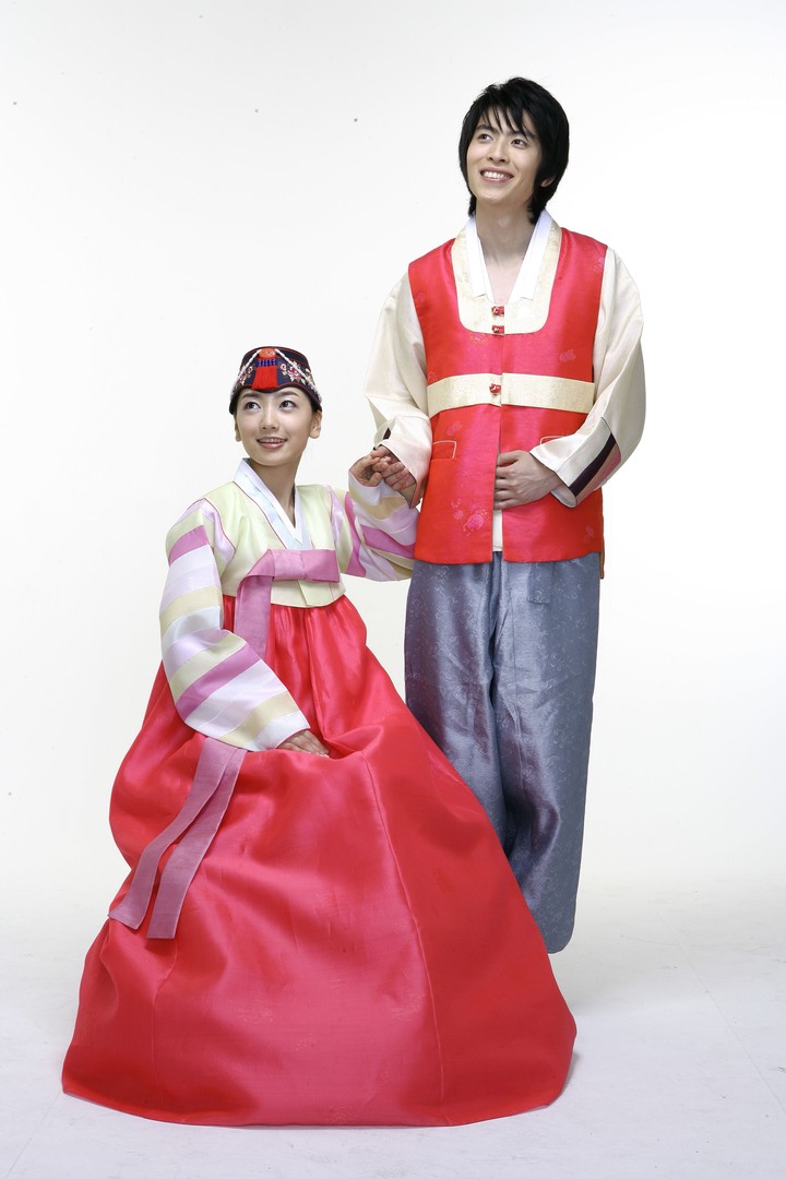 Couple in Korean Dress