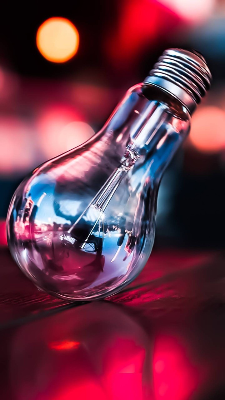 Red retro bulb