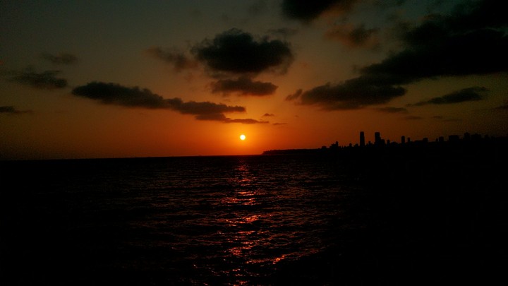 The sun goes down...