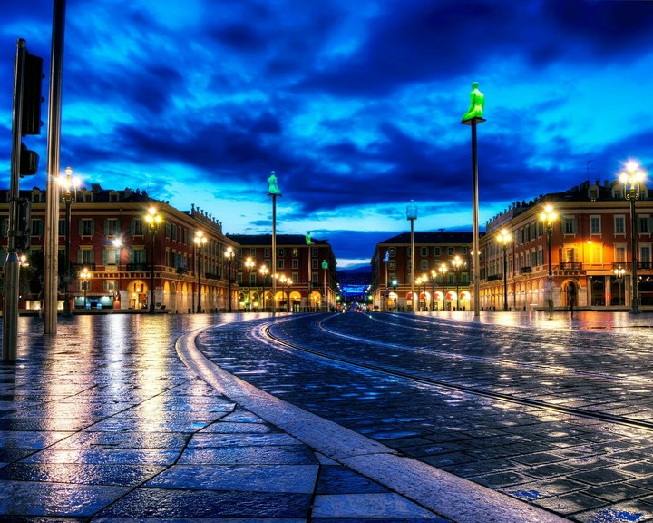 France at night