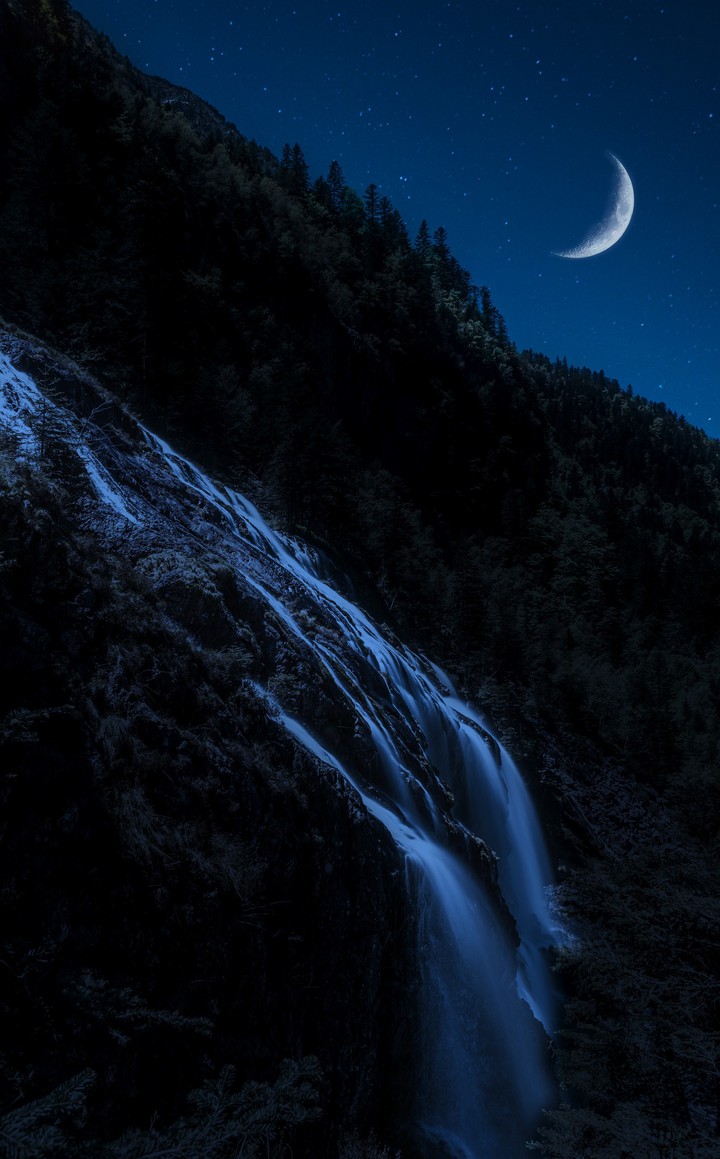 blue night