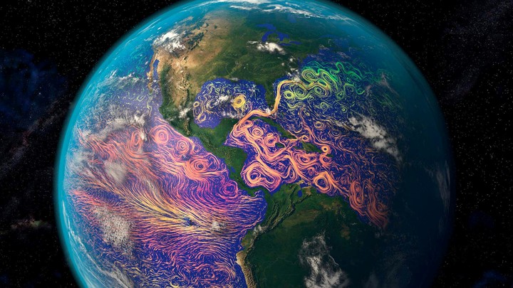North Atlantic Currents viewed from Satellite