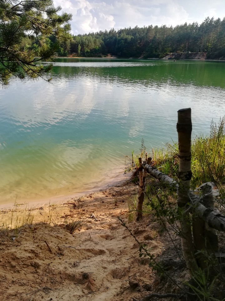 Blue lake