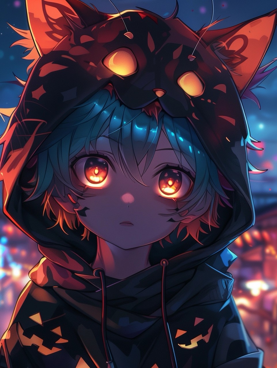 Anime cute boy character cartoon