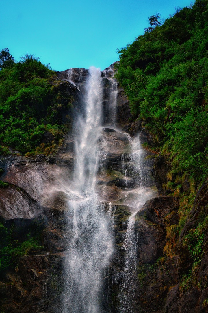Seven sisters waterfalls, North Sikkim