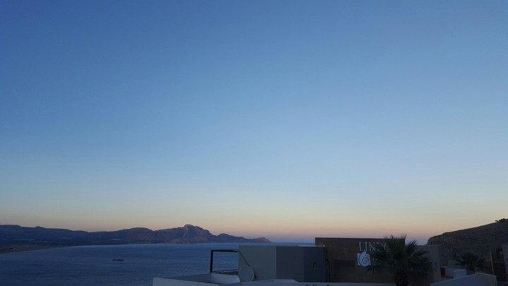Sunset  in Lindos