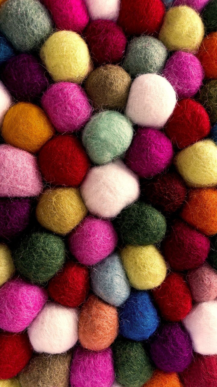 colorful cottonball
