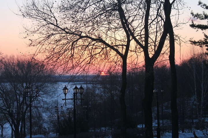 Cold sunset