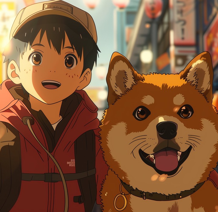 Boy with dog