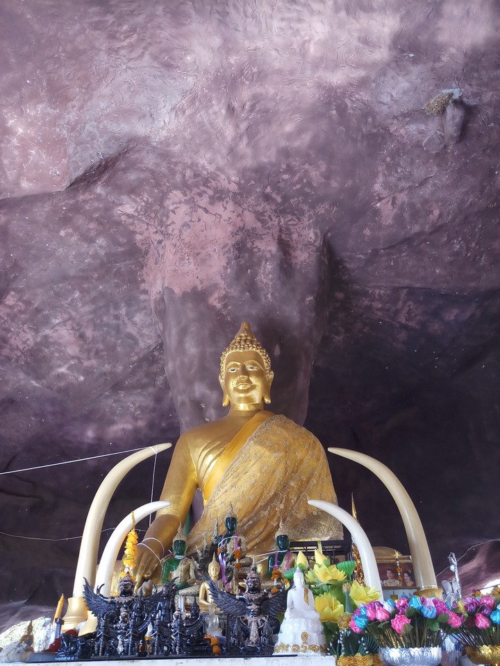 Buddhist statues in caves