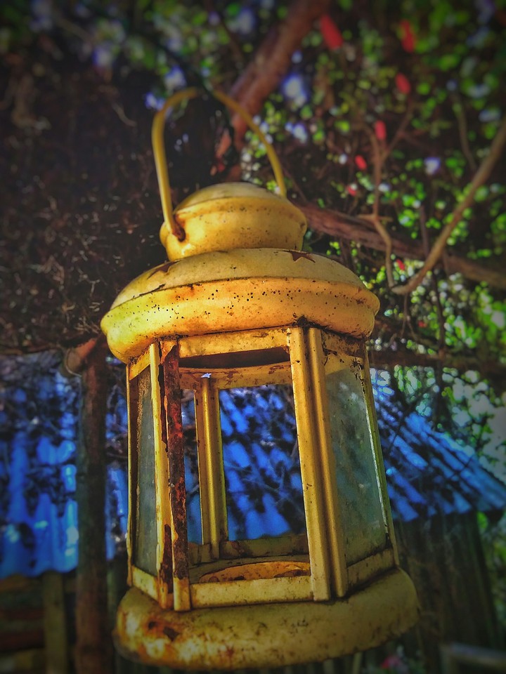 Rusty lamp