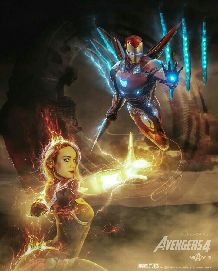 Captain Marvel with Ironman