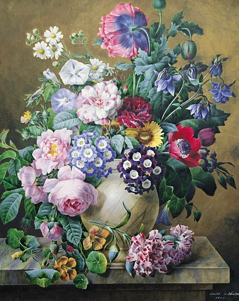 still-life assorted spring/summer flowers