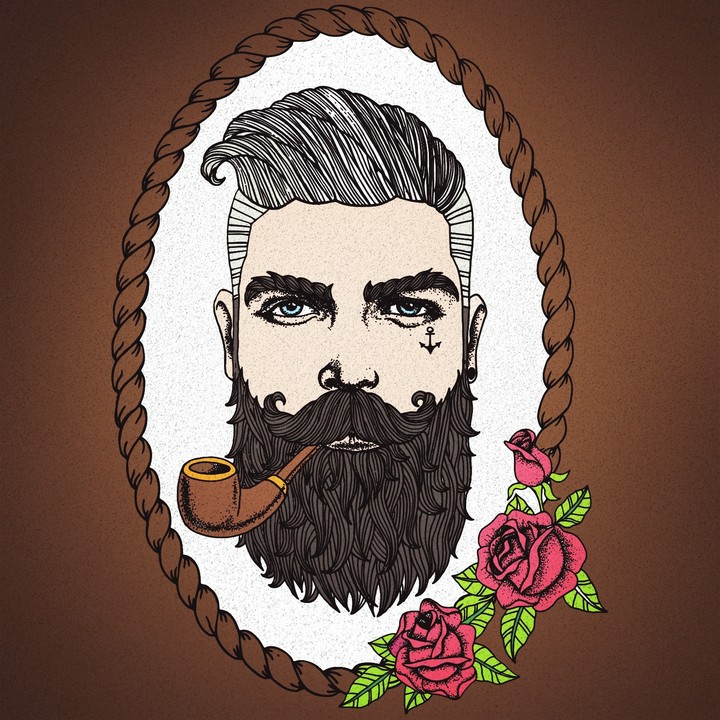 homem com barba