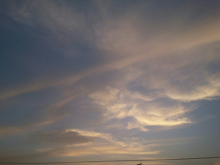 evening sun set