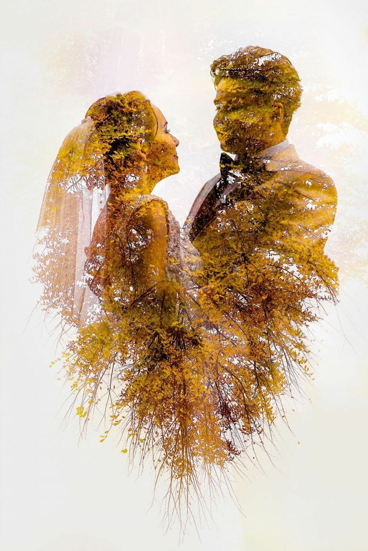 tree girl and man