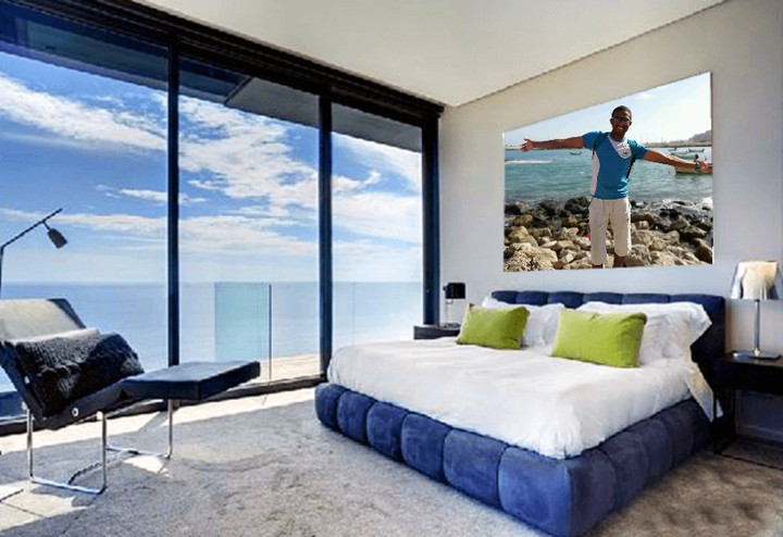 bedroom in sea