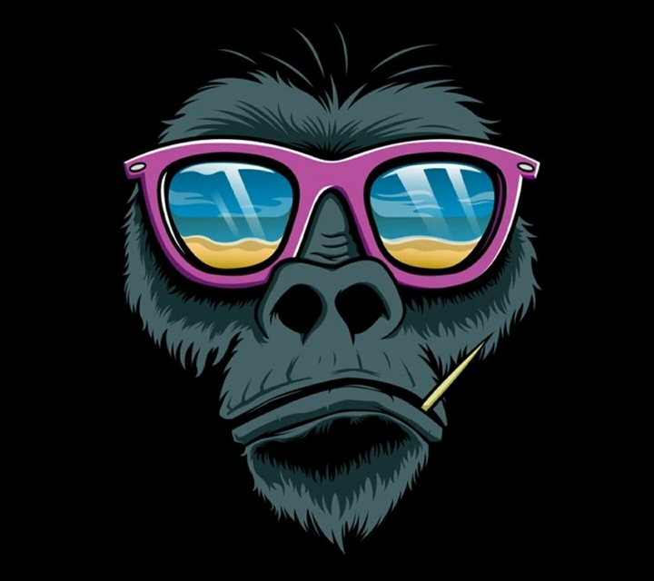 Chill monkey art