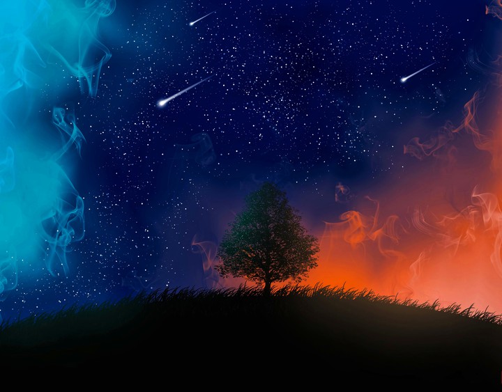 noche estrellada fhd