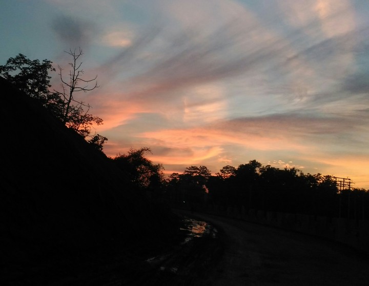 red sky