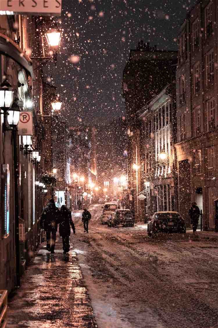 Snowy streets