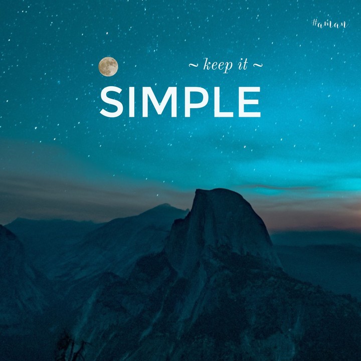Creativity through Simplicity