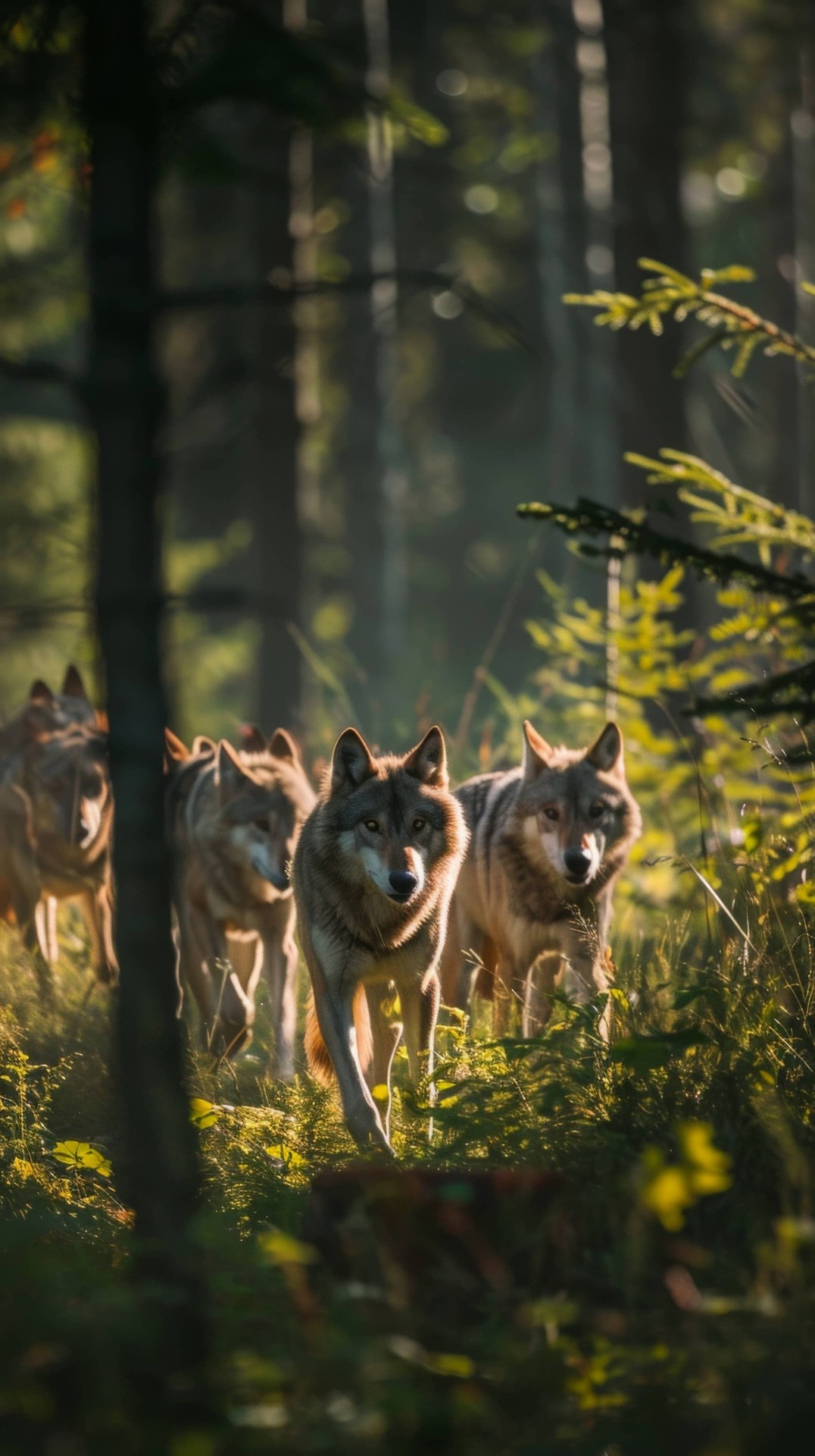 wolf, jungle achtergronden