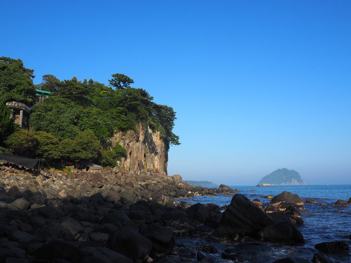 cliff and sea