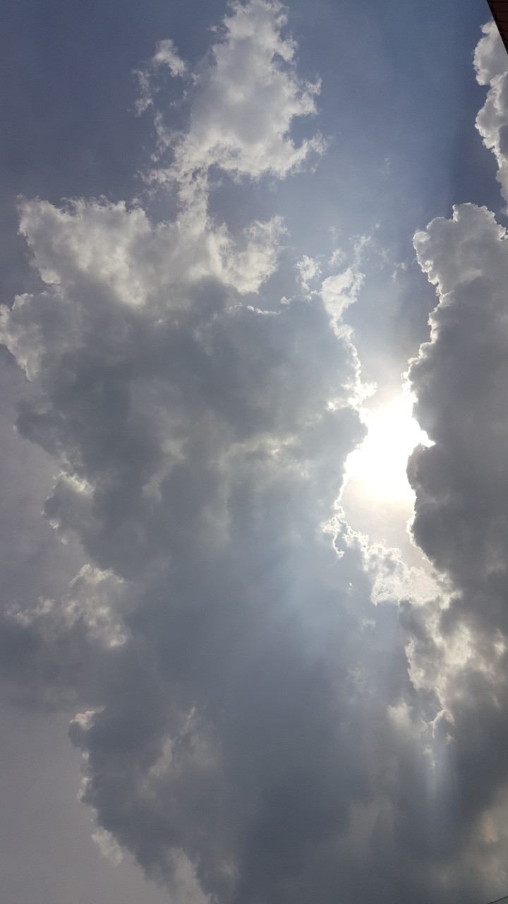 clouds and sun-rays