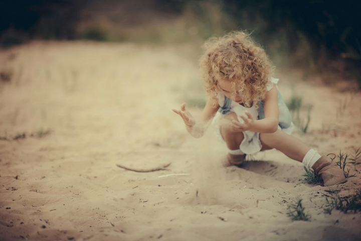 playing with sand ;-)