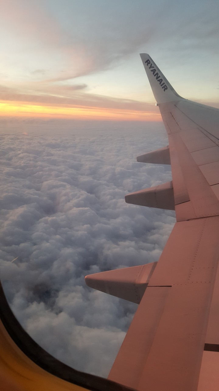 Flying above the clouds