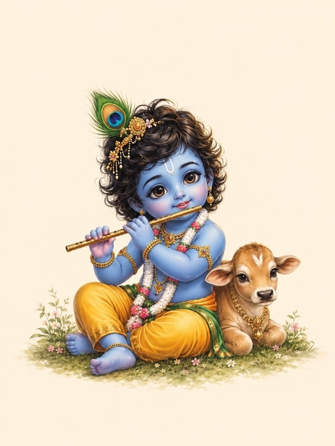 רקעים animation, flutist
