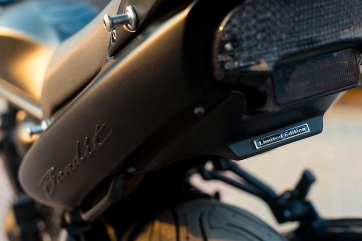 black motorcycle suzuki bandit limited edition