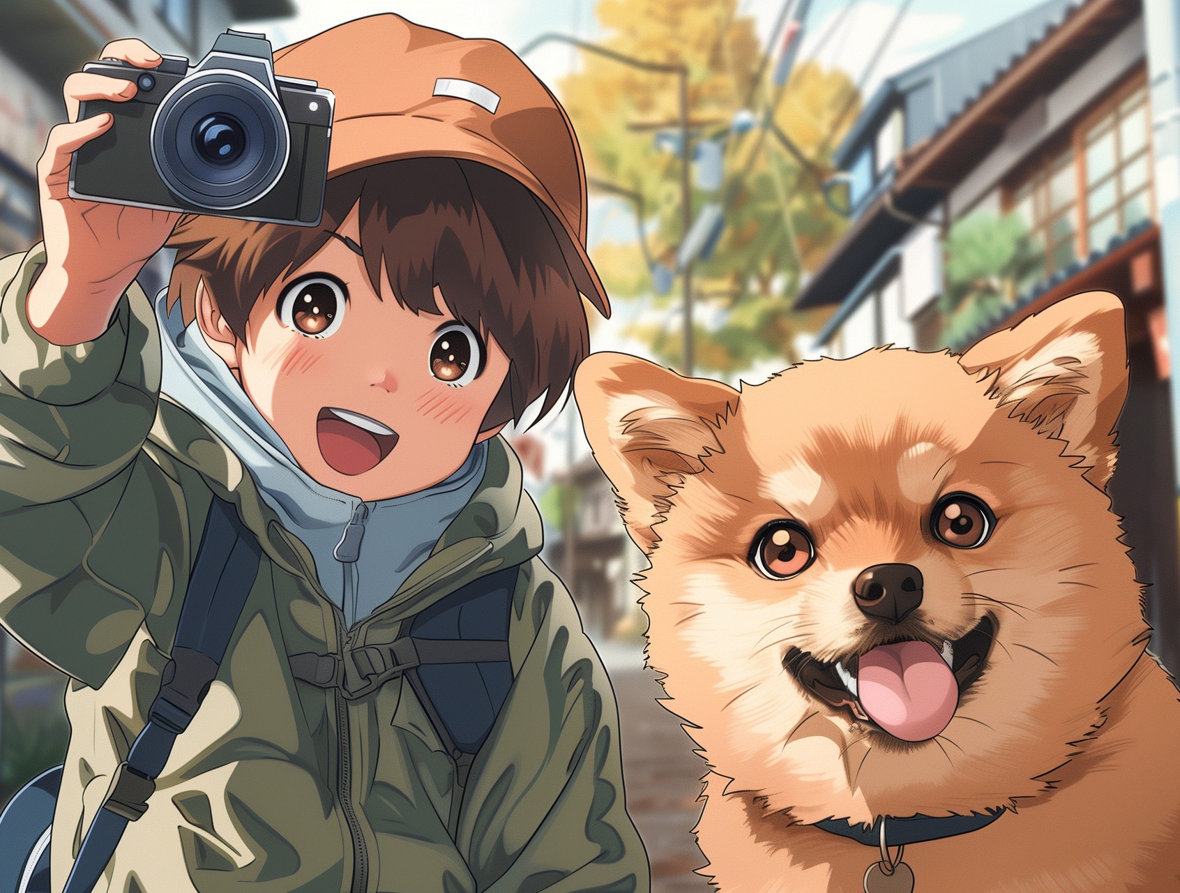 Boy with dog