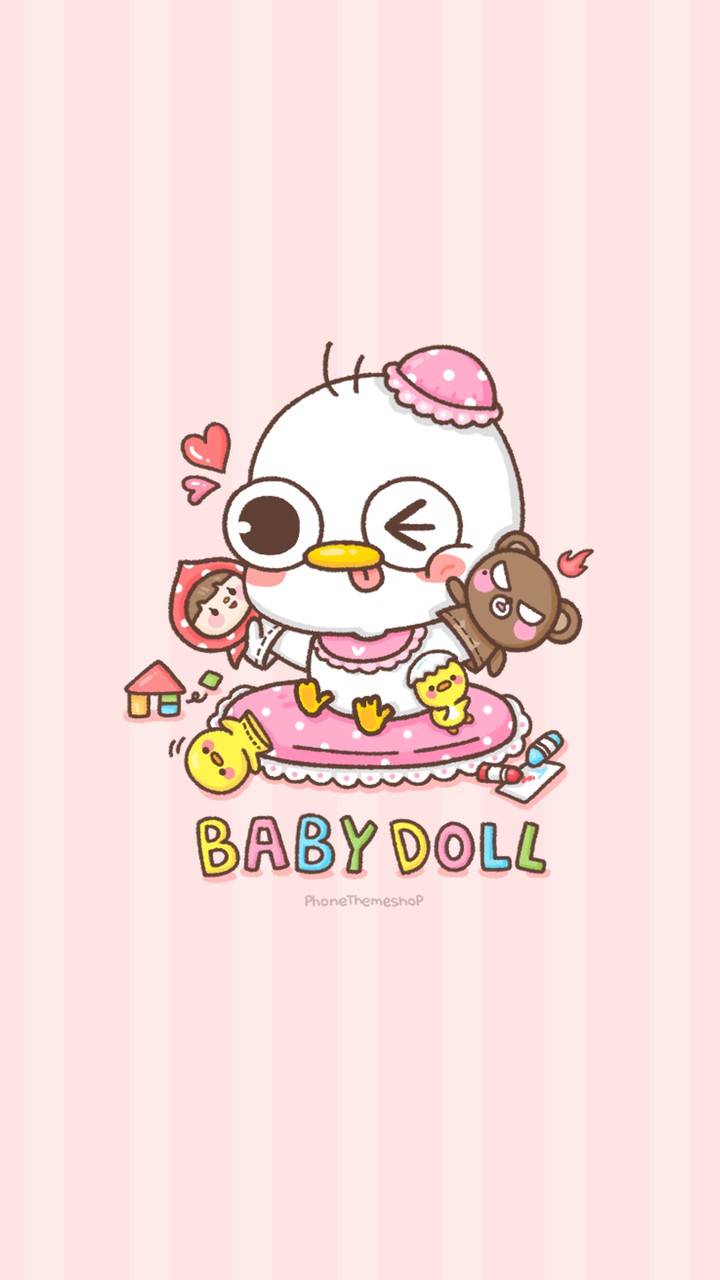 playing with dolls