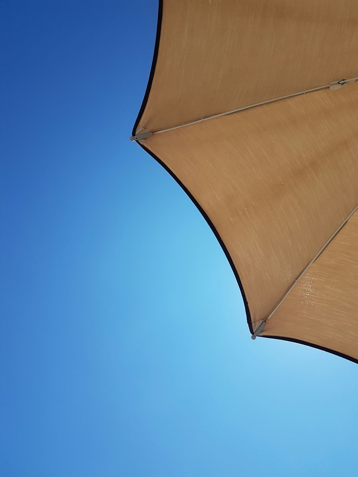 umbrella and beatiful sky