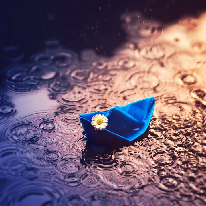 sailing in the rain