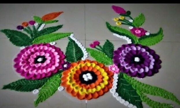 *Nice rangoli*