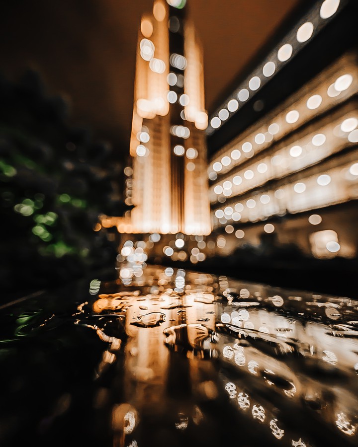 #Drops Bokeh Glare