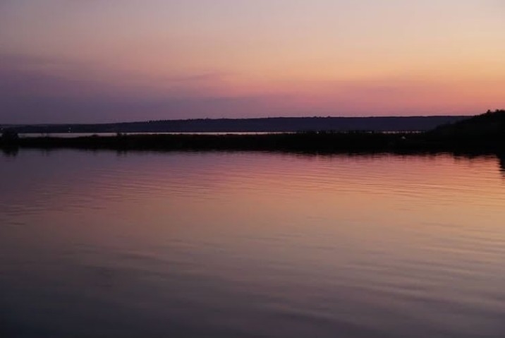 Sunset on water