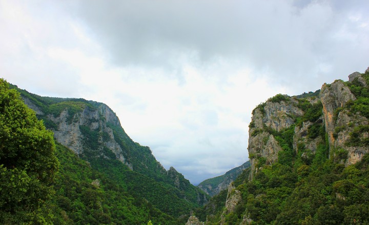 Where the mountains touch the clouds...