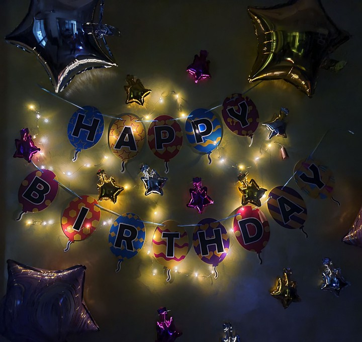 Happy Birthday decorated wallpaper