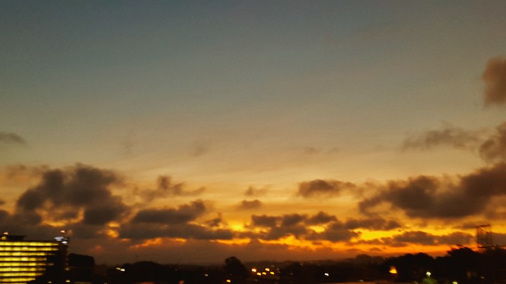 por do sol em SBC/SP