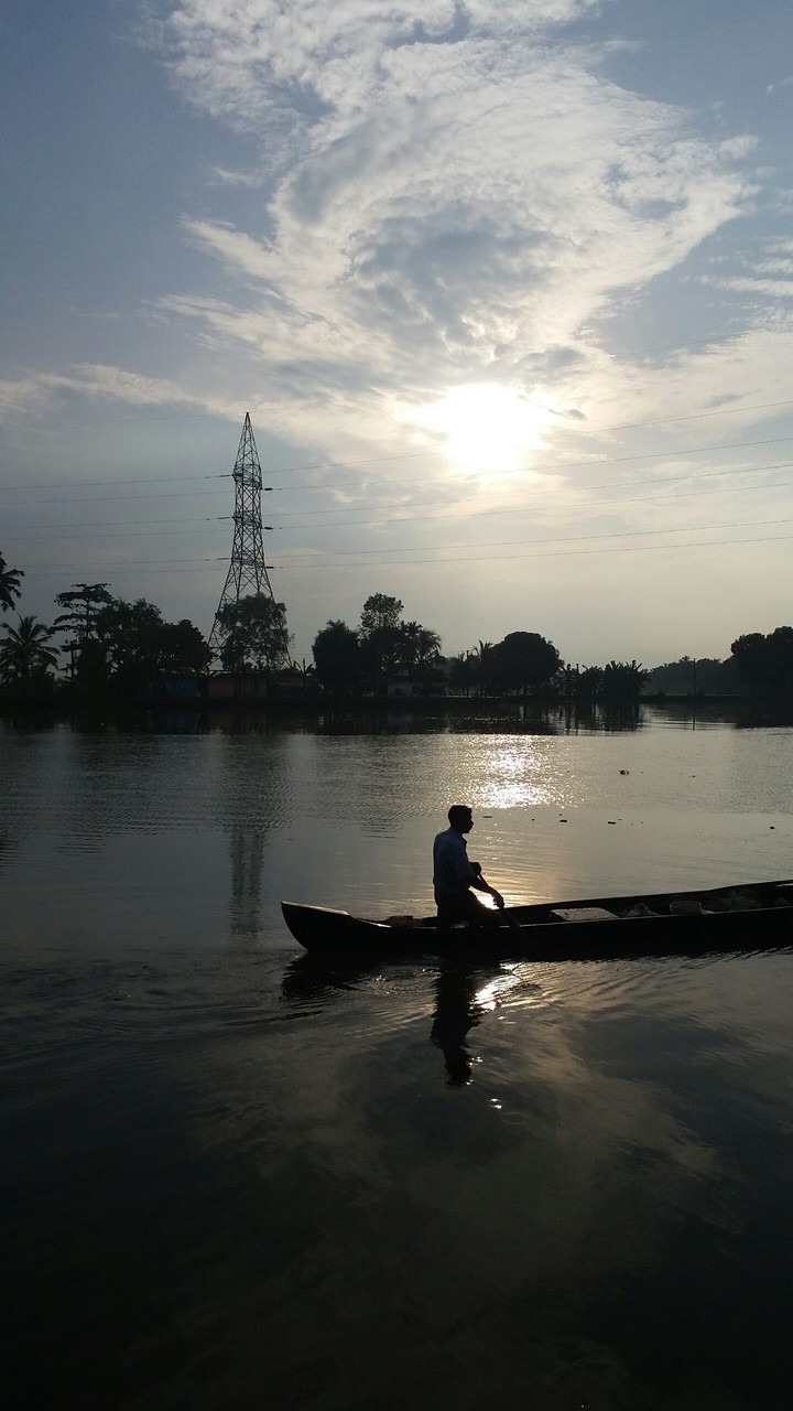 Man in a boat