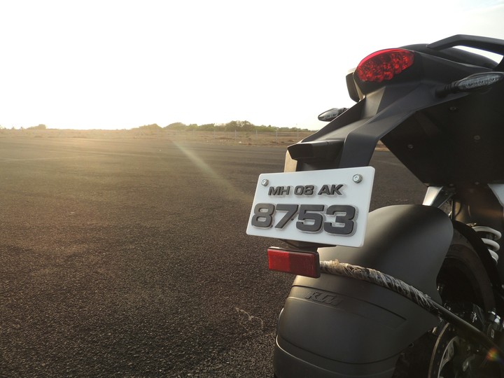 My KTM Duke 200 Sunset Pic