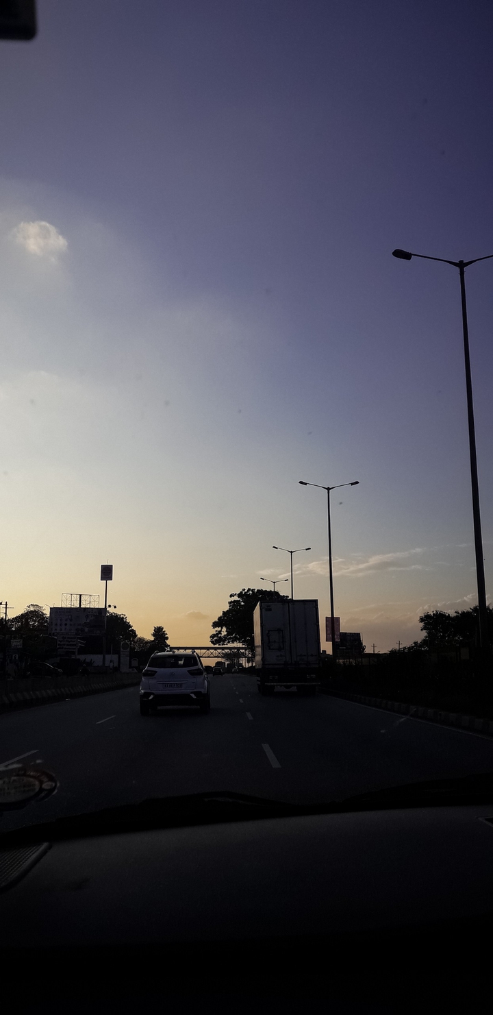 Sunset On Highway